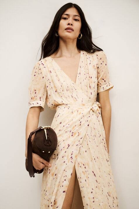BA Kris Viscose Wrap Maxi Dress