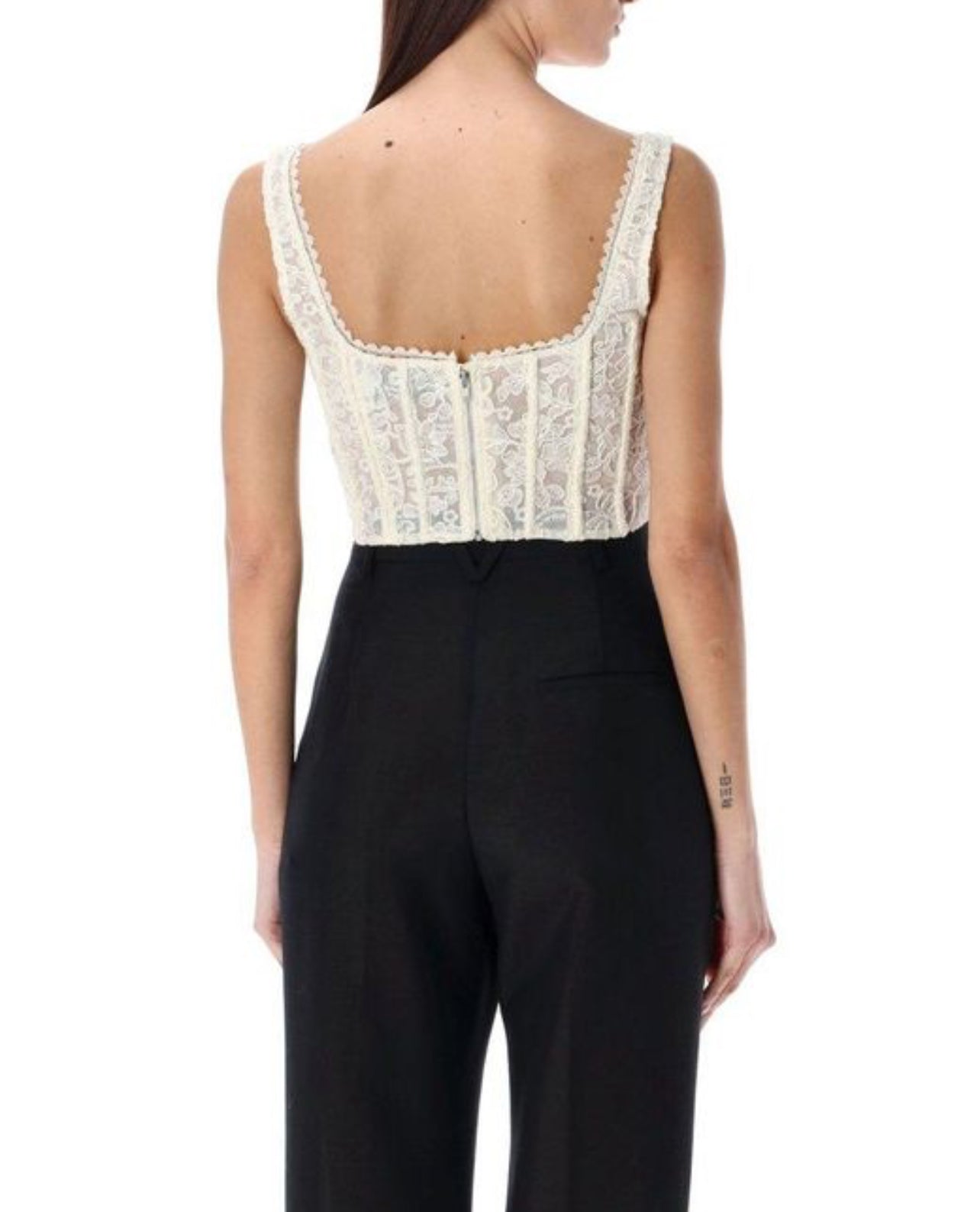 SP Cropped Lace Bustier Corset Top