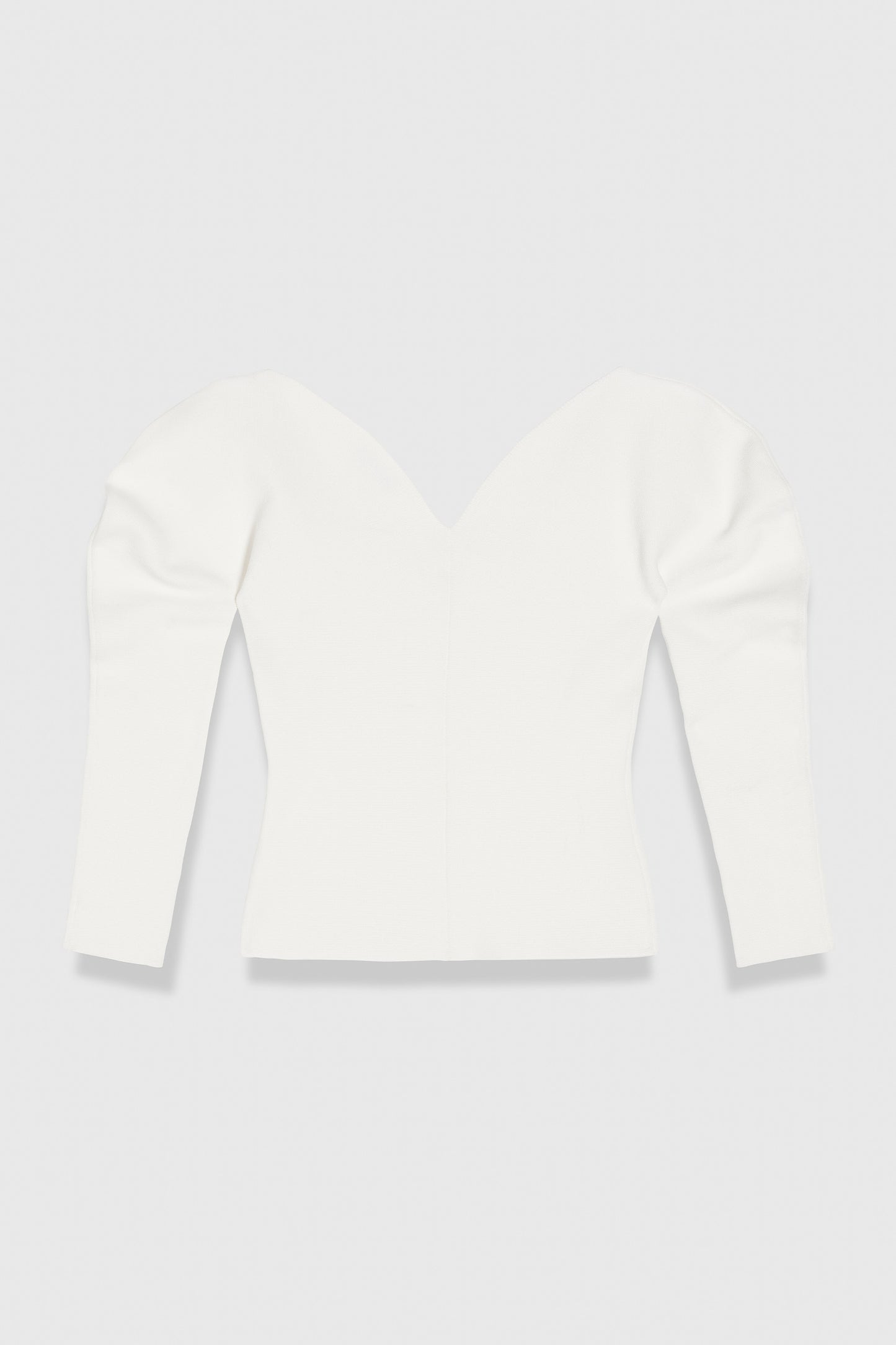 TF Sculpt Knit Bouverie Long Sleeve Sweetheart Top