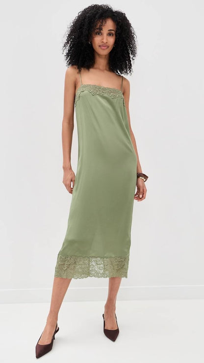 Ref Mackenzie Silk Midi Dress