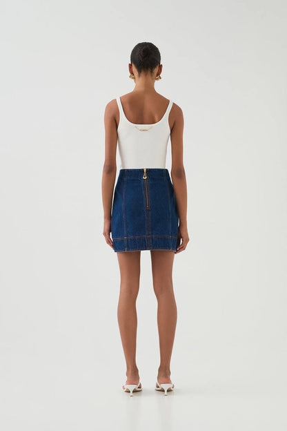 AJ Carmen Denim Mini Skirt