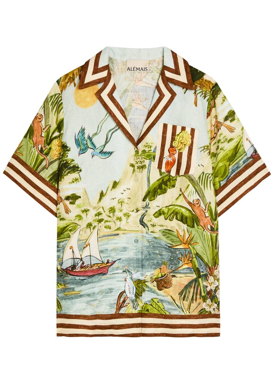 ALM Toucan Tango Buttondown Shirt | Shorts | Linen Set