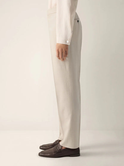 ZN Men’s Oasi Lino Premium Linen Pant with interior Drawstring