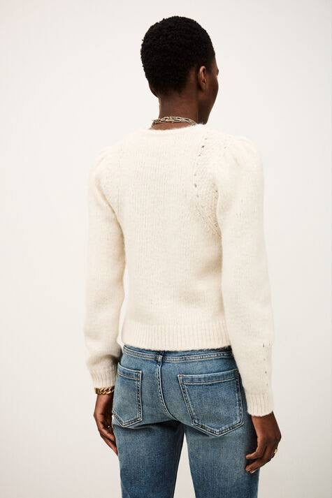 BA Belma Puff-Sleeved Wool-cotton-alpaca blend Jumper