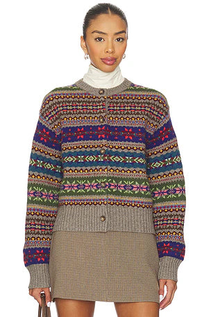RL Fair Isle Buttoned Wool Cardigan