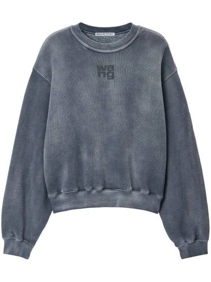 AW Logo Printed Cotton-blend Sweatshirt Jumper