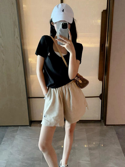 8 Colors! RL Women’s Linen Woven Lounge Shorts