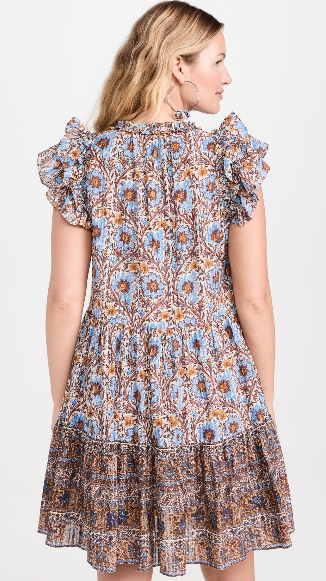 UJ Coletta Cotton-Viscose Mini Dress in Caspia