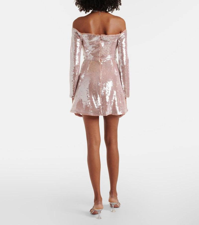 SP Sequined Off-Shoulder Minidress