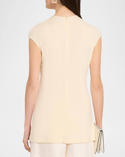 TOT Everyday Cap-Sleeve Viscose-blend Jersey Top
