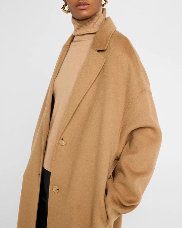 Tot Double Wool Cocoon Coat