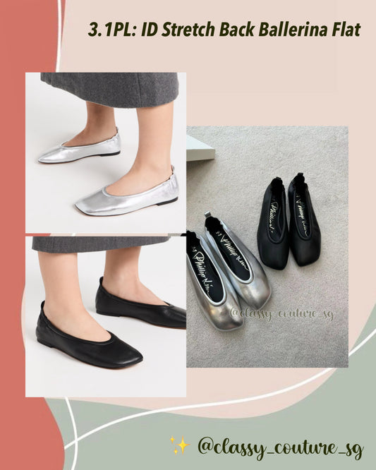 3.1 PL ID Stretch Back Ballerina Flats