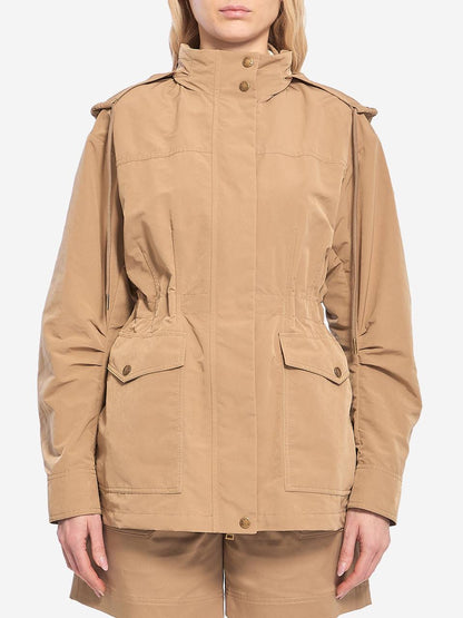 MC Nades Water-repellent Short Parka Jacket (concealed hood)