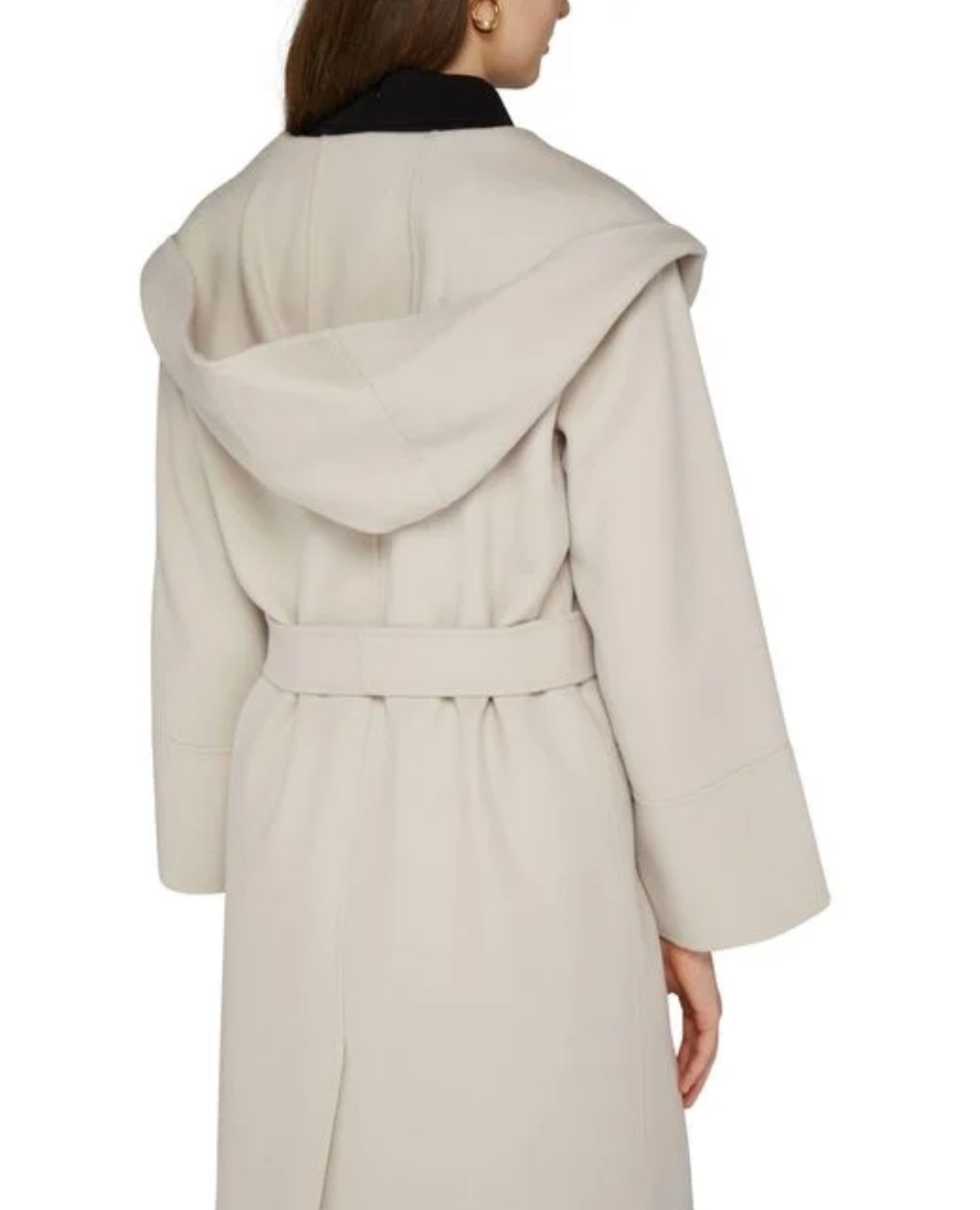 MM Fabio Virgin Wool Belted Coat with Hood