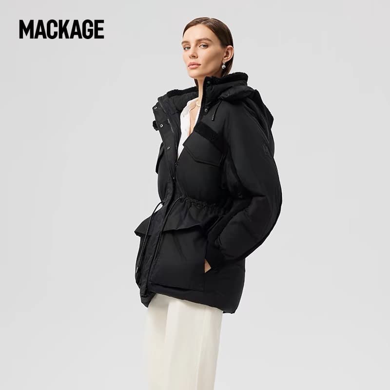 MK Logan Short Down Jacket in Black