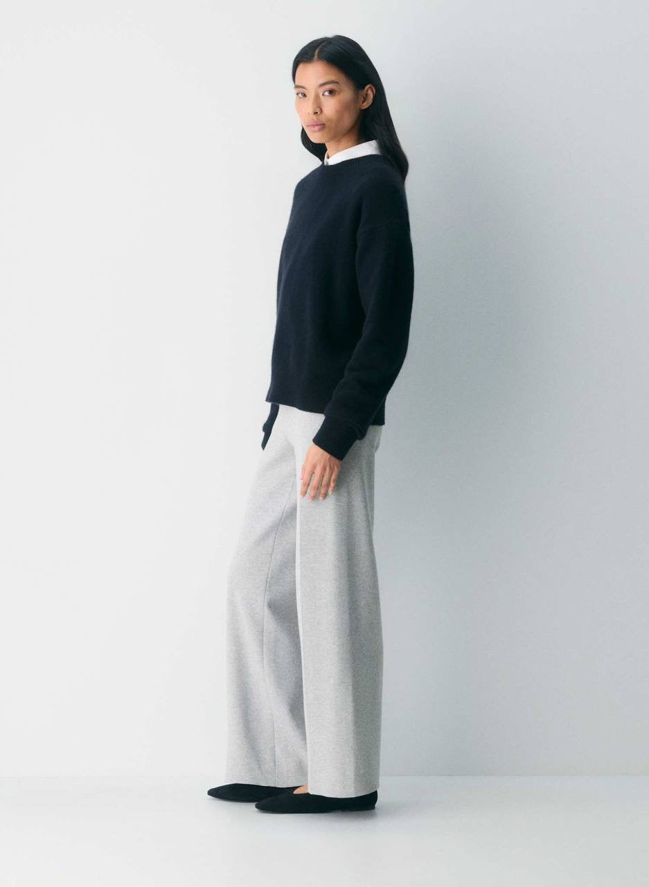 4 Colors! ARZ Soft Viscose-blend Knit Souvenir Pant