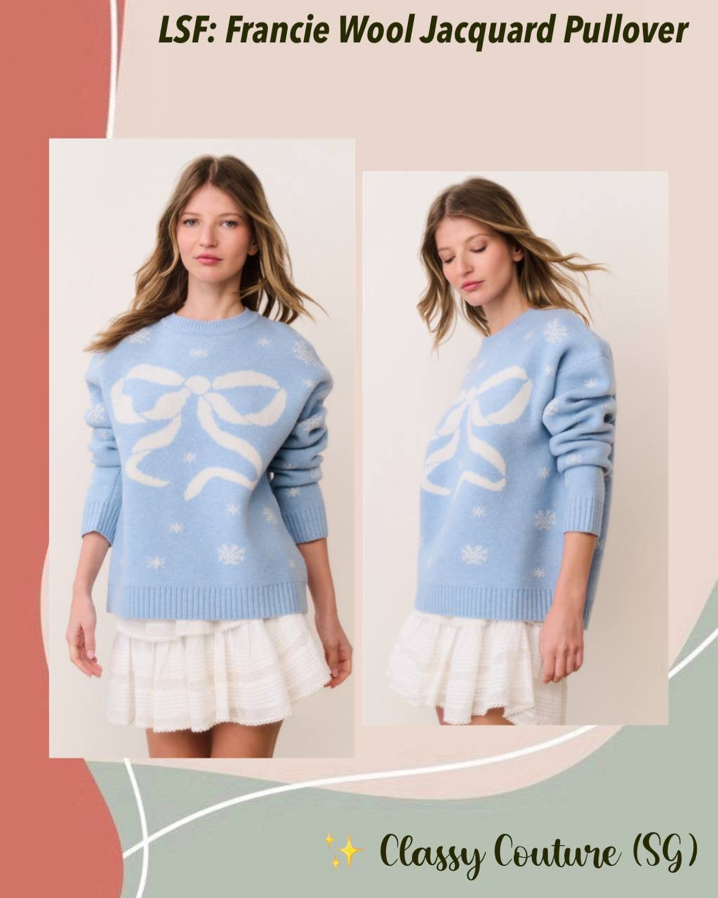 LSF Francie Wool Jacquard Pullover