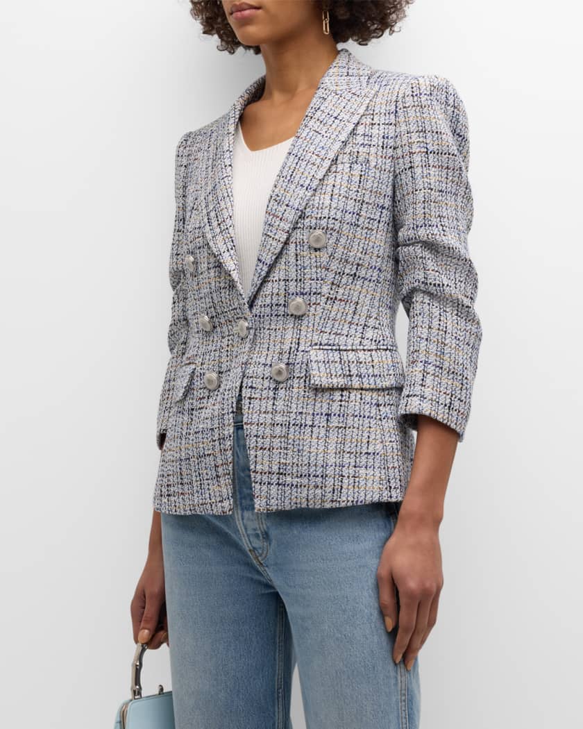 VB Ryland Dickey Tweed Blazer in Blue