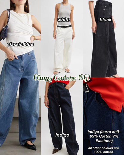 5 STYLES! TB Sid Cotton Denim Mid-Rise Jeans (Short Length)