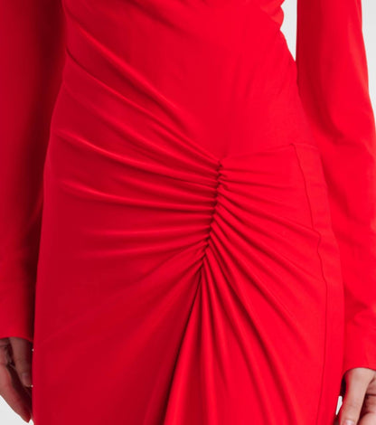 SIM Ferrera Long Sleeve Jersey Maxi Dress