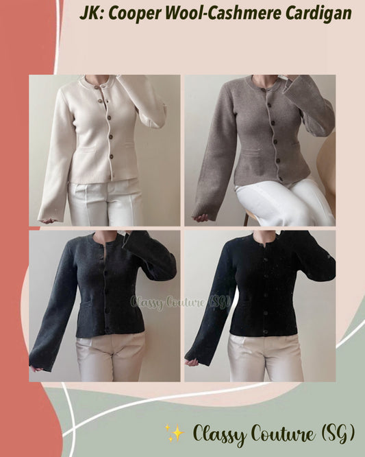 Best! JK Cooper Wool-Cashmere Slim Fit Cardigan