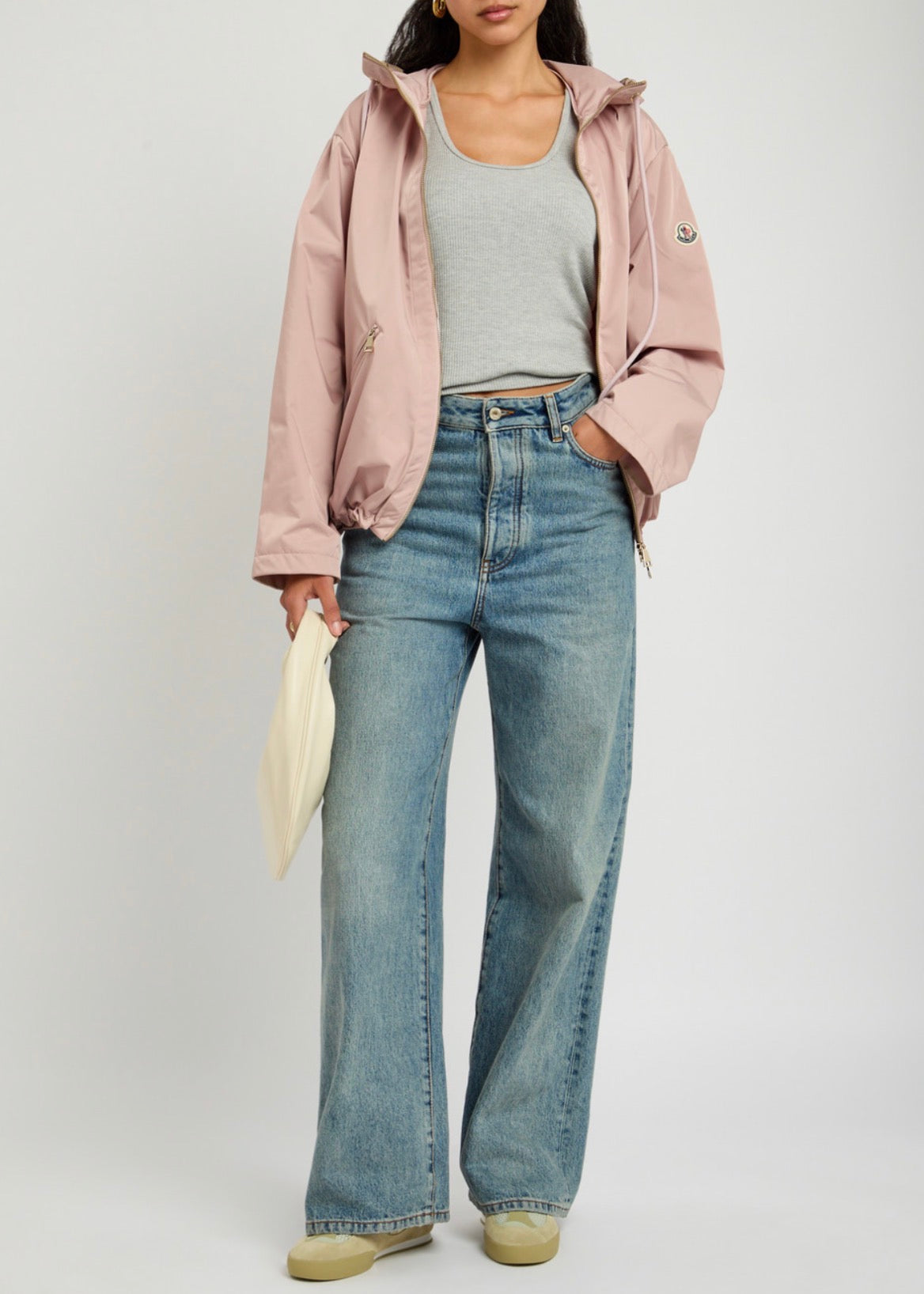 3 Colors! MC Cassiopea Hooded Micro Gabardine Jacket