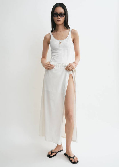 TOT Cotton Shirt | Pant | Wrap Midi Skirt | Set