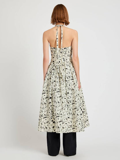PS Ellison Halter Cotton Midi Dress