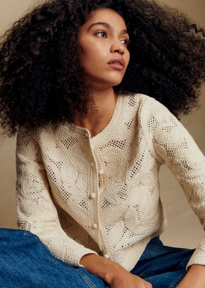 SZ Nora Cotton Lace Cardigan