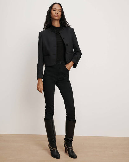VB Latrell Embroidered Cropped Jacket