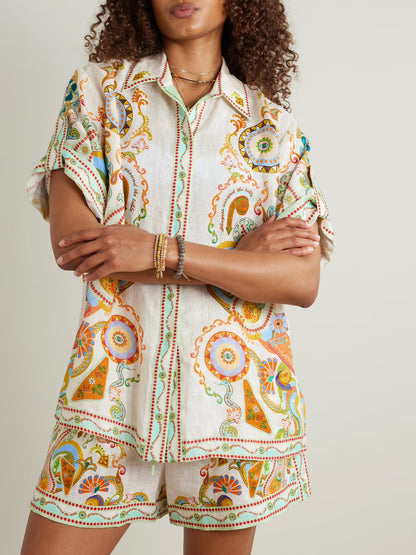 ALM Pinball Linen Shirt | Shorts | Set