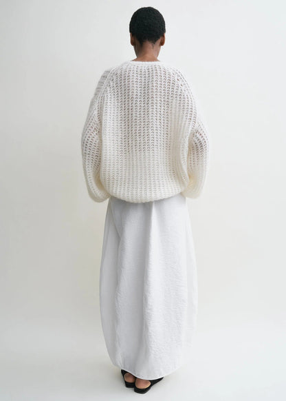 Tot Puffed Knit Mohair-Wool Blend Sweater