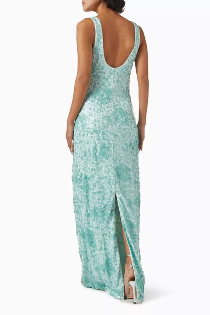 SK Bex Embellished Viscose Maxi Dress