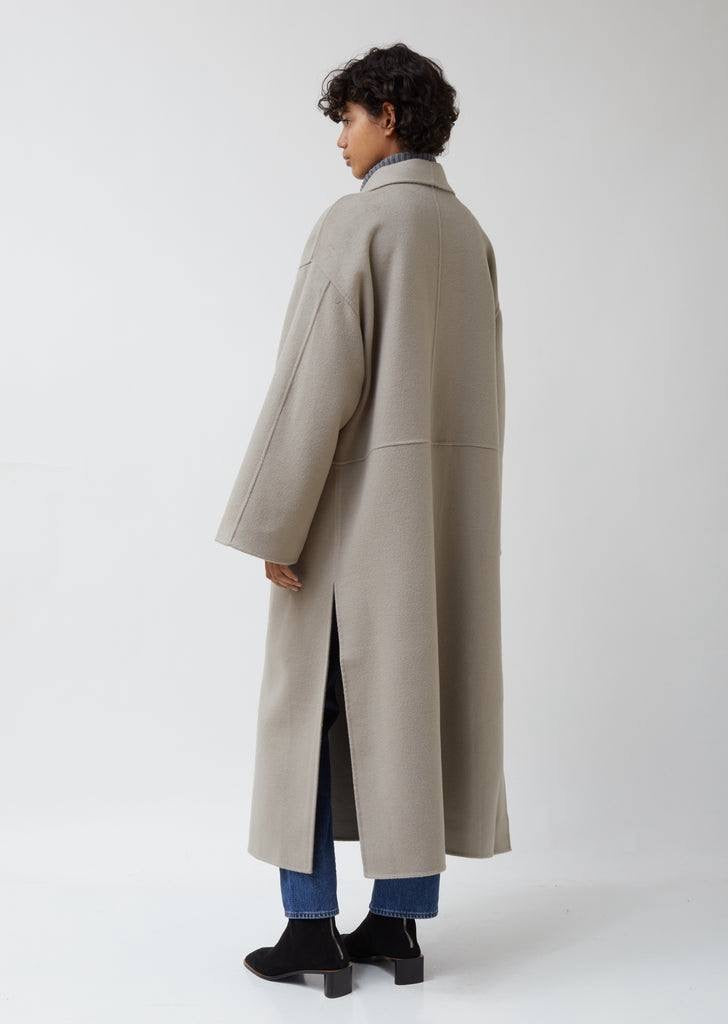 4 Colors! TOT Annecy Signature Wool-Cashmere Coat in Black | Grey | Two-tone Camel | Charcoal