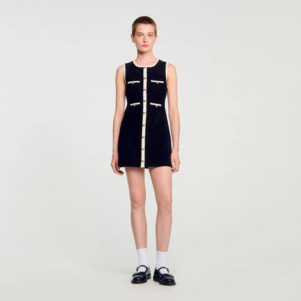 SD Fiorena Cardigan | Fiorella Velvet Mini Dress