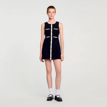 SD Fiorena Cardigan | Fiorella Velvet Mini Dress