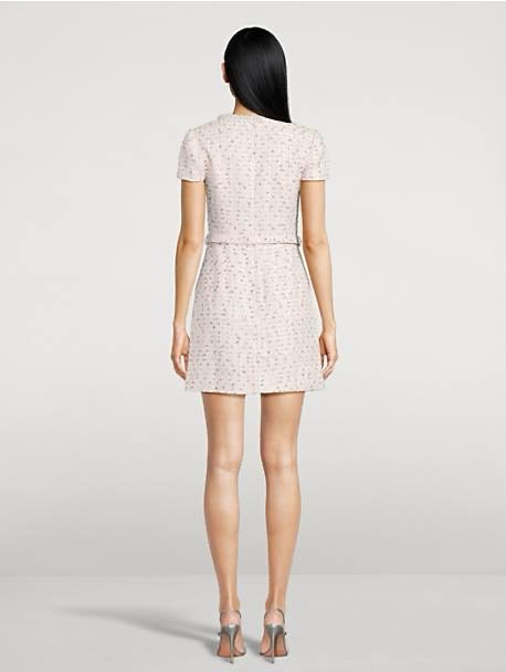 SP Pink Boucle Pearl Mini Dress