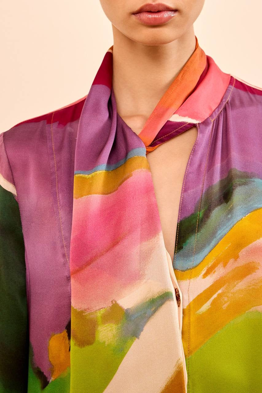 UJ Critique Silk Scarf Dress