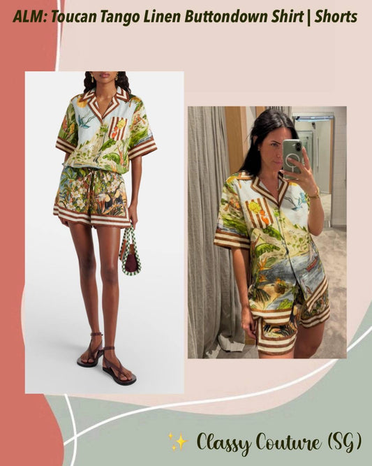 ALM Toucan Tango Buttondown Shirt | Shorts | Linen Set