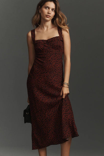 Ref Tancy Button Front Viscose Midi Dress