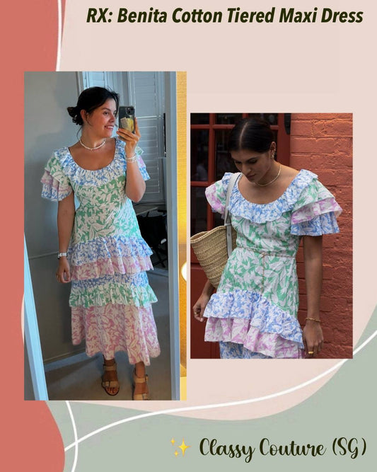 RX Benita Cotton Tiered Maxi Dress