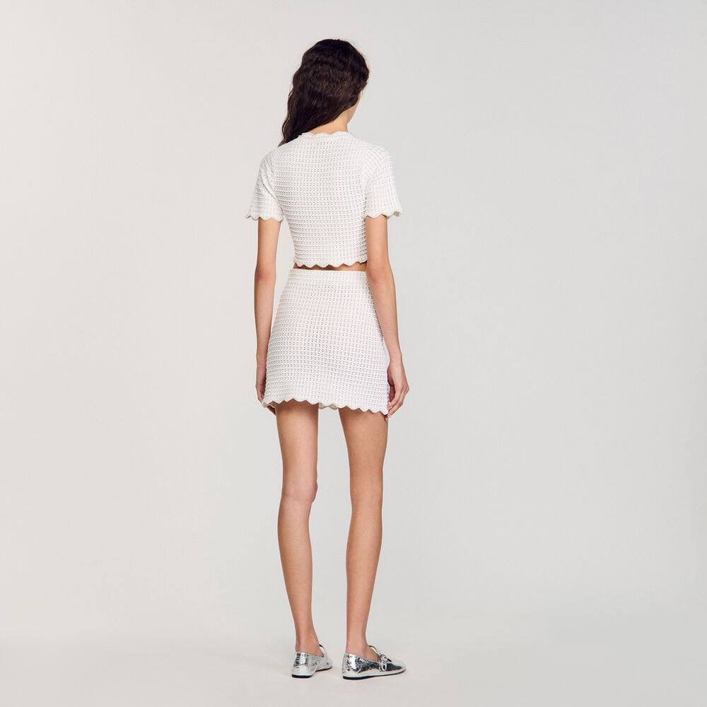 SD Pearl Beaded Knit Top | Mini Skirt | Set
