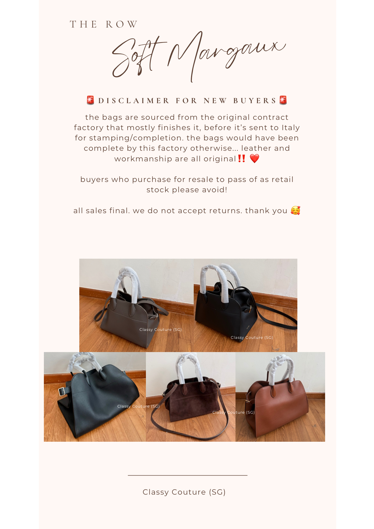 TR Soft Margaux 10 / 12 / 15 Bag in Calfskin Leather
