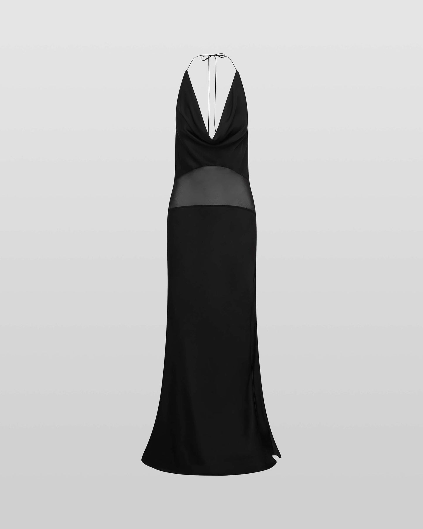 RB Orchid Cowl Halter Viscose Maxi Dress