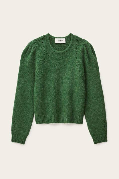 BA Belma Puff-Sleeved Wool-cotton-alpaca blend Jumper