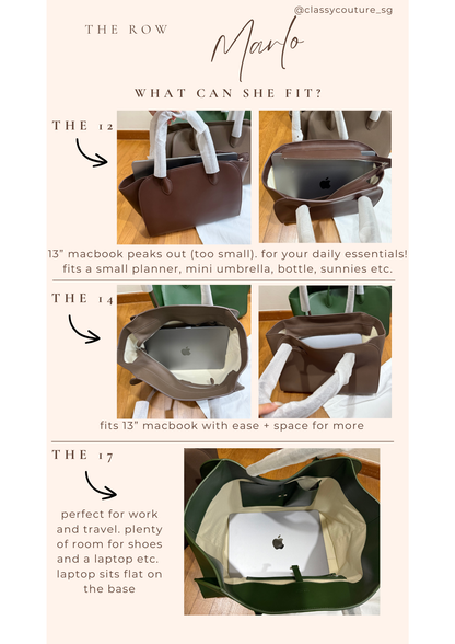 4 Colors! TR Marlo 12/14/17 Bag in Polished Saddle Calfskin Leather