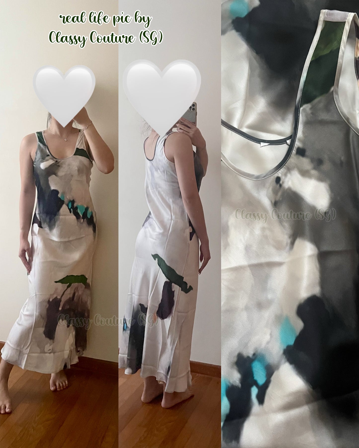 SL Scoop Neck Silk Midi Dress: Aster | Phosphate | Bespoke White | Tulipa Dew | Tulipa Black
