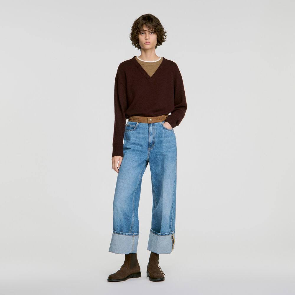 2-In-1 Wool And Cashmere Jumper