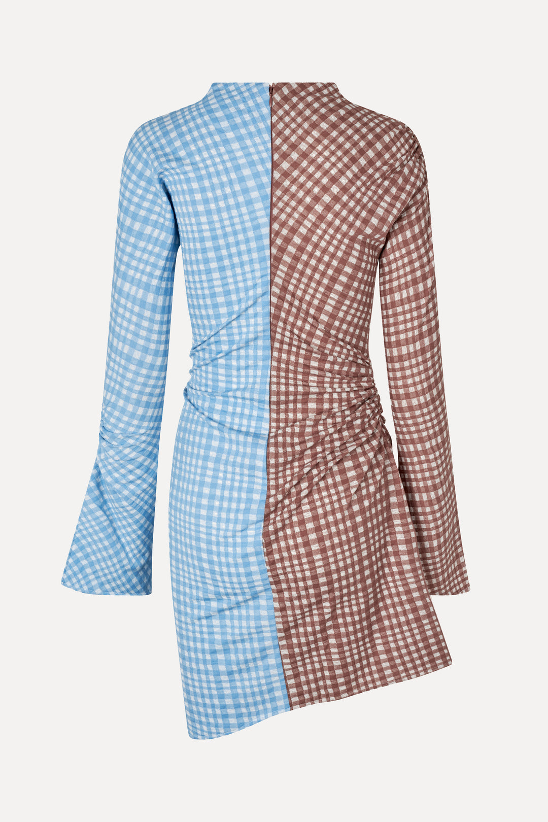 SG Feline Mini Dress in Brown & Blue Check