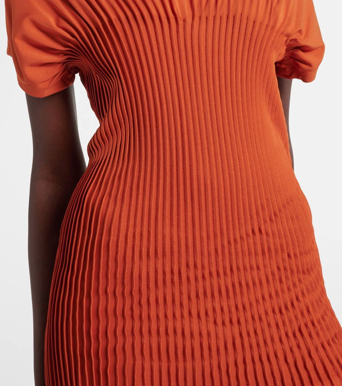 TOT Knife Pleated Viscose Maxi Dress